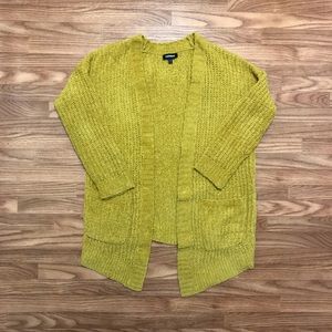 (EXPRESS) Mustard Cardigan with Pockets Size M